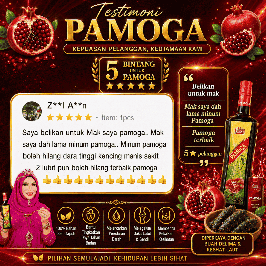 Testimoni: Beli untuk mak, 3 serangkai stabil & lutut hilang